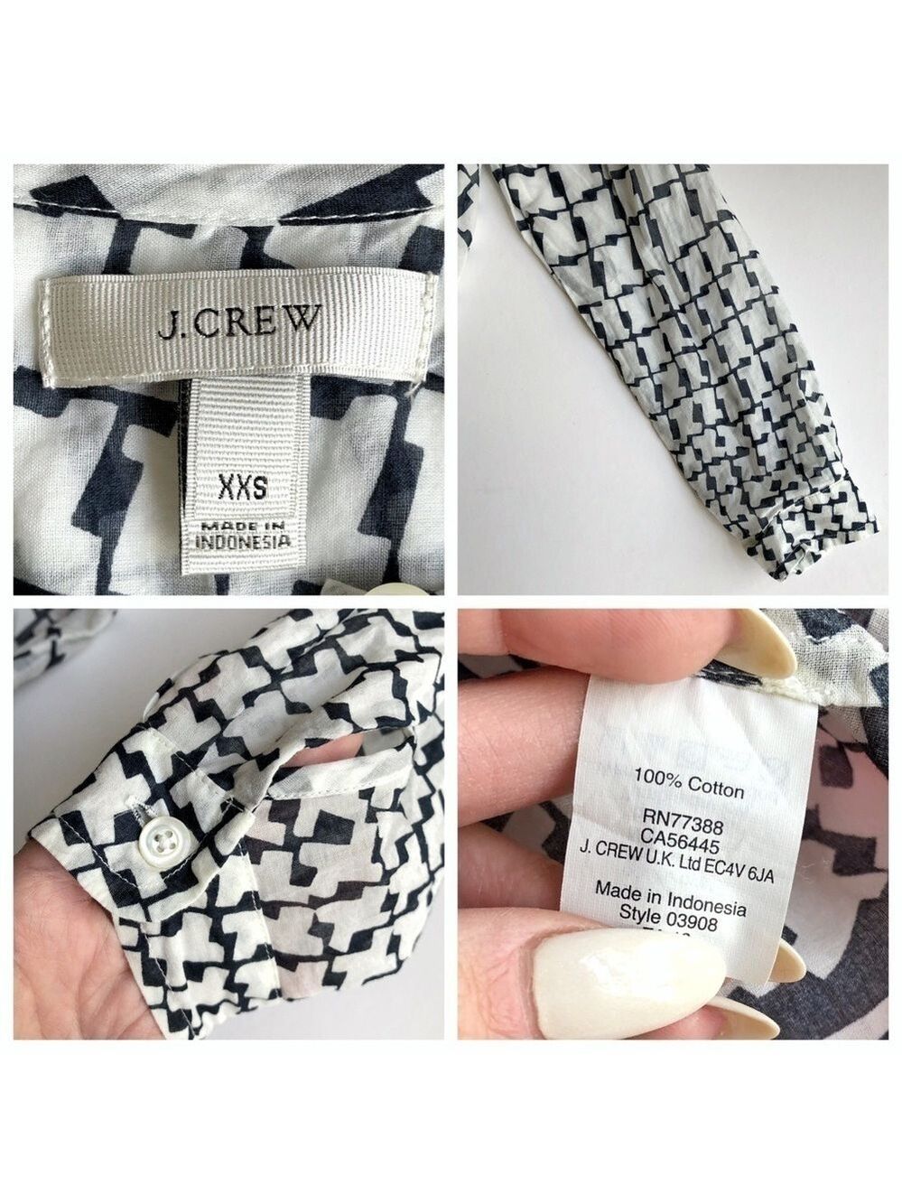J. Crew Cubist Houndstooth Tunic Cover-Up - Picture 10 of 10